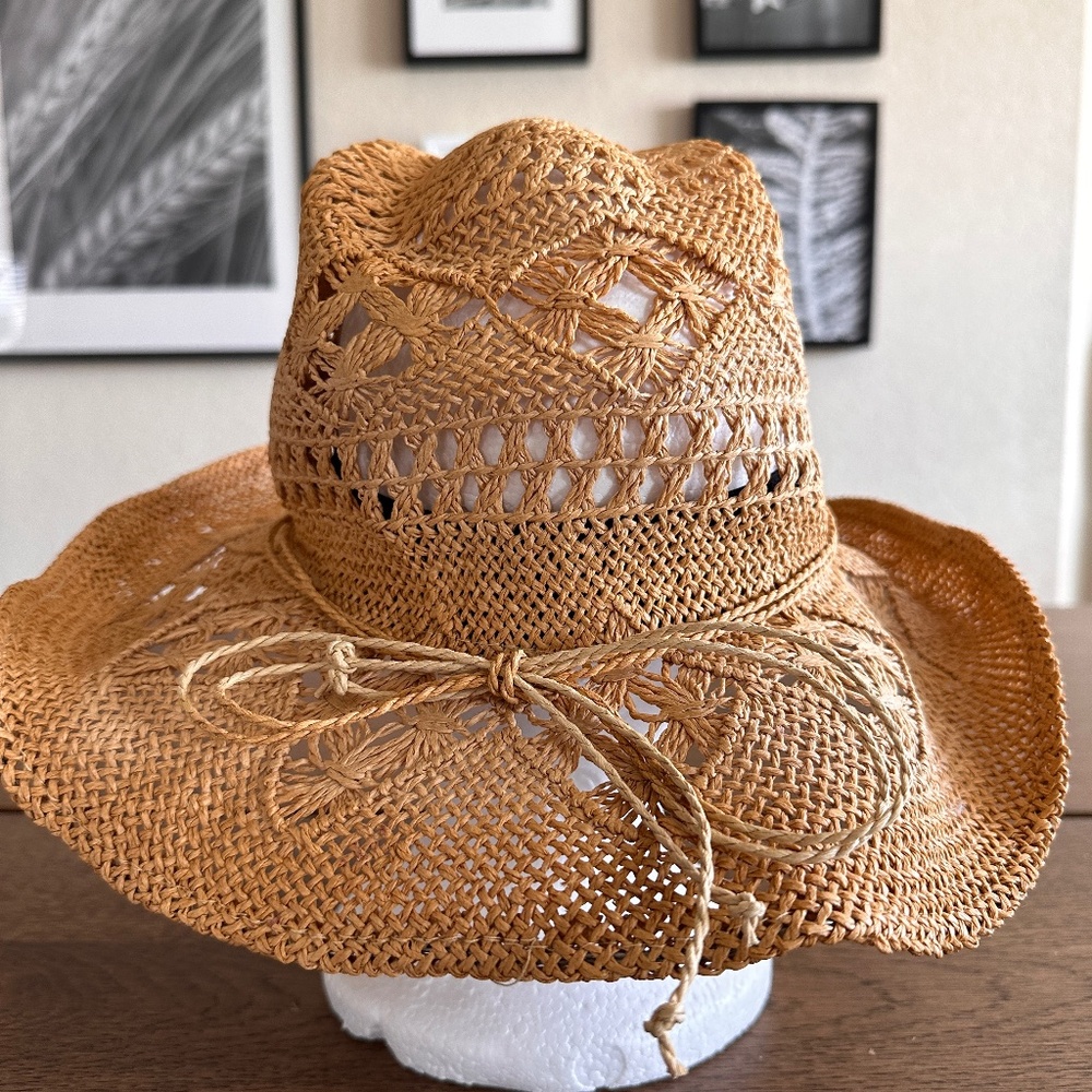 Vintage Straw OLE Cowgirl Hat